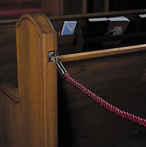 Permanent Church Pew Ropes