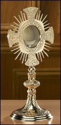 Cross and Rays Monstrance with Luna