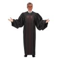 Pulpit Robe with Double-Red Trim & Cross Black
