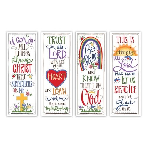 Scripture Series  X-Stand Church Banners Set of 4