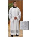 Latin Cross and IHS Lace Box Pleated Clergy Alb