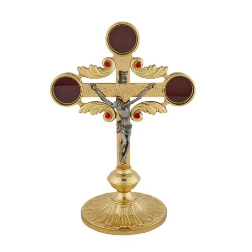 Two Tone Church Reliquary with Crucifix