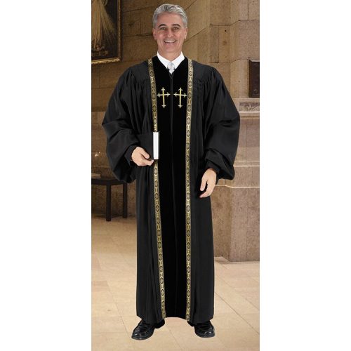 Cambridge Black Pulpit Robe for Men