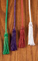 Rayon Cincture with Tassel WHITE