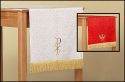Reversible Table Runner with Dove: Red/White Parament