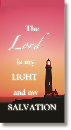 The Lord is My Light Scripture Church Banner