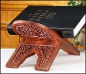 Carved Rosewood Bible Stand