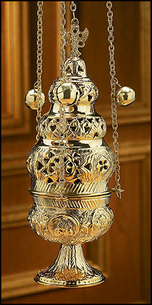 Ornate Censer with 12 Bells