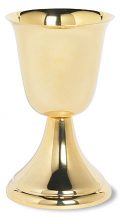14 oz Common Communion Cup Brass Gold