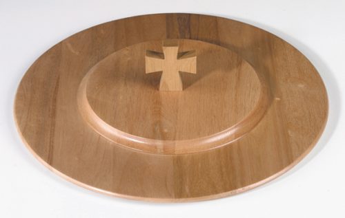 Handcrafted Pecan Communion Tray Cover