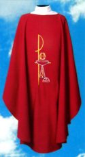 Chi Rho Communion Chalice Clergy Chasuble Vestments