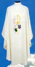 Chi Ro Cross Clergy Chasuble Vestments