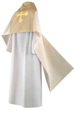 Clergy Humeral Veil Gold with Gold Maltese Cross