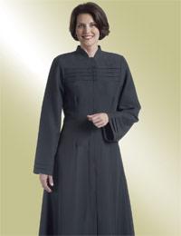 ladies black clergy church dress