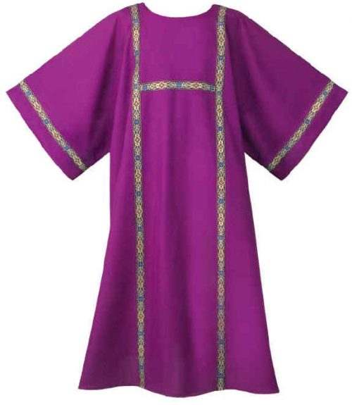 Purple Deacon Dalmatic Robe