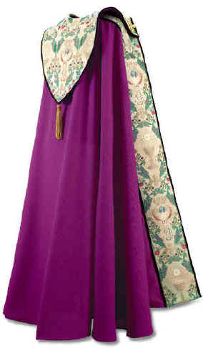Royal Purple Tapestry Bishop Clergy Cope