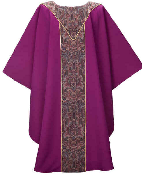 Tapestry Velvet Clergy Chasuble Vestment