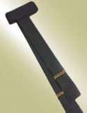 clergy cincture black with gold trim