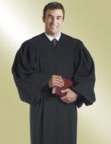 mens black pulpit robe